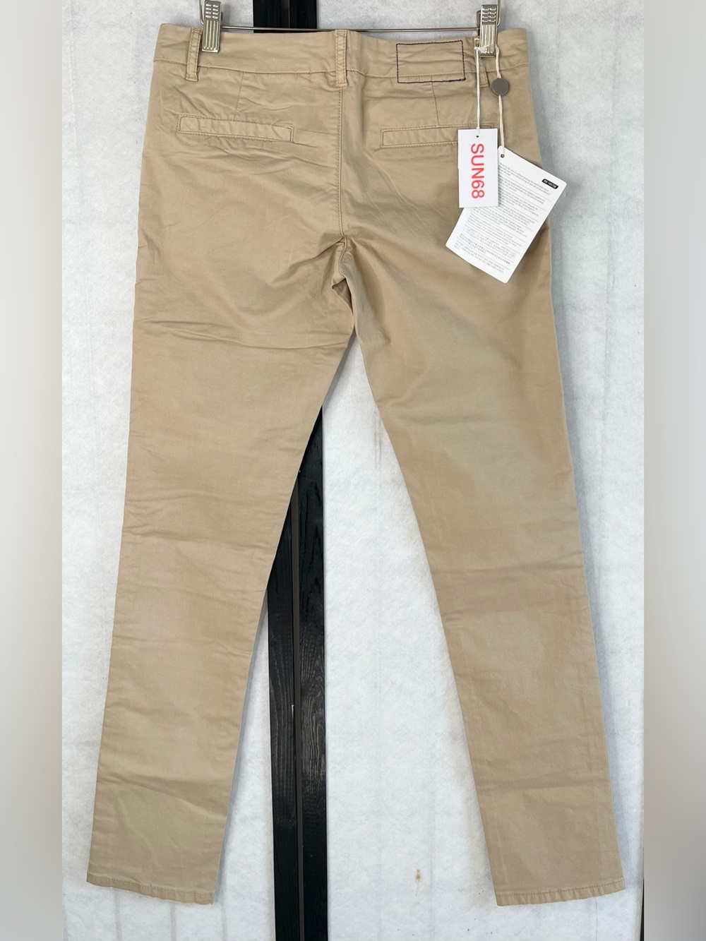 Sun 68 Slim Khaki Chinos in Beige. Size: 27 - Picture 2 of 9